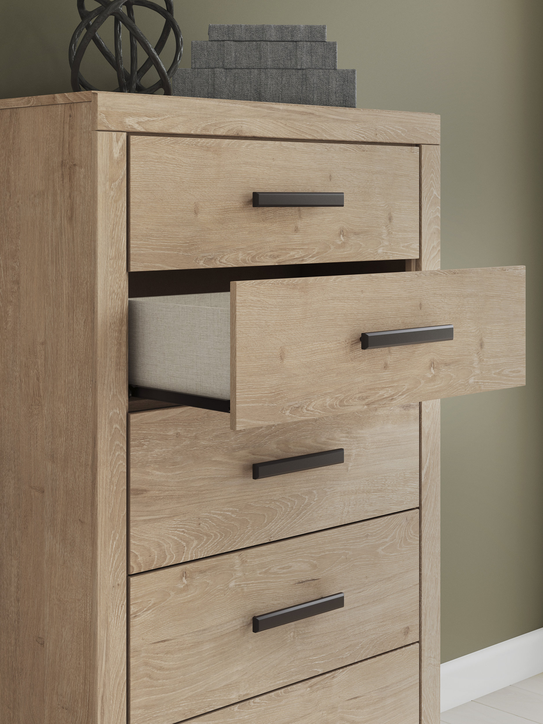 Sanginlane MDF Panel Bedroom Set