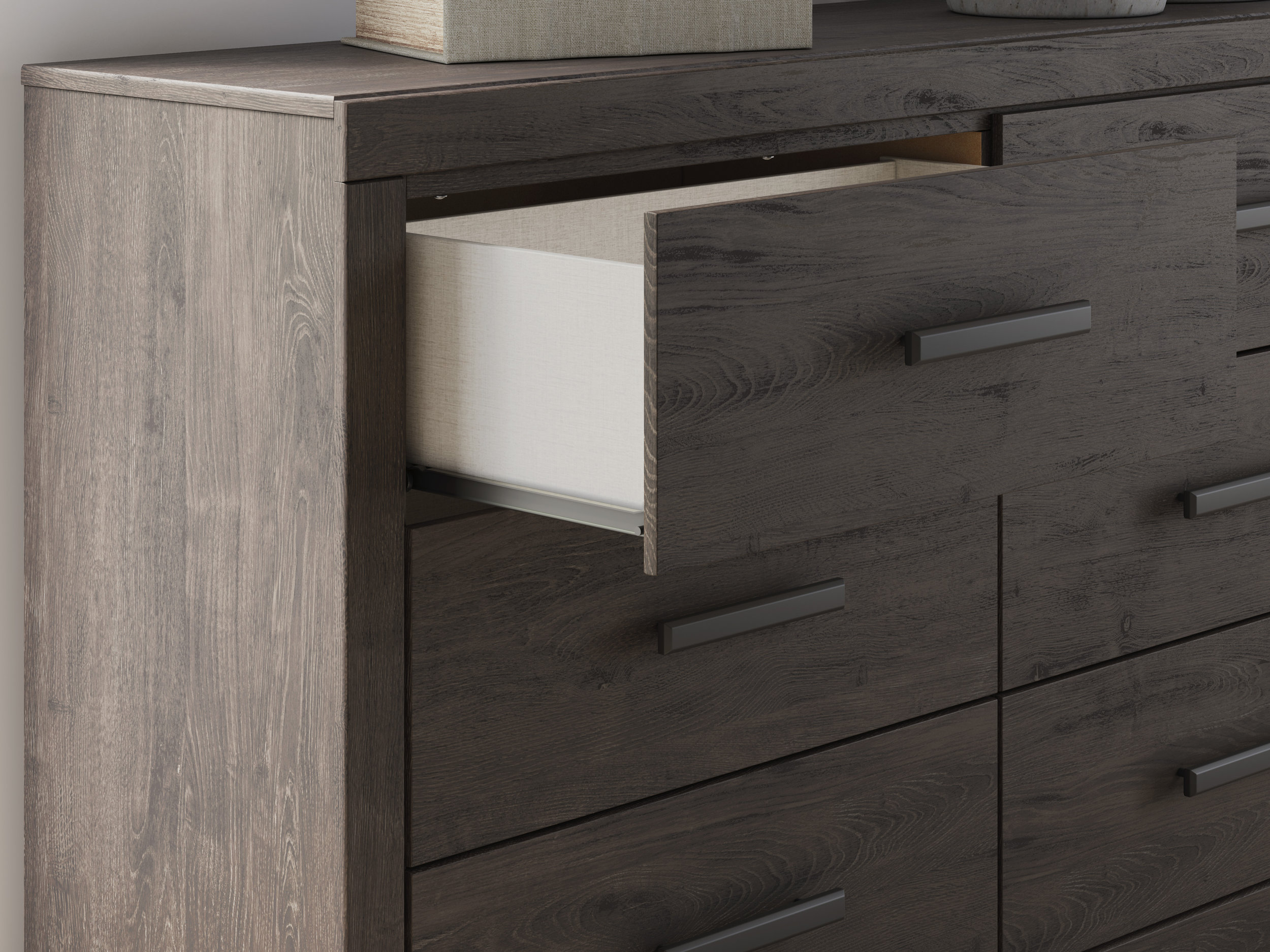 Prendonea MDF Double Dresser w/6 Drawers