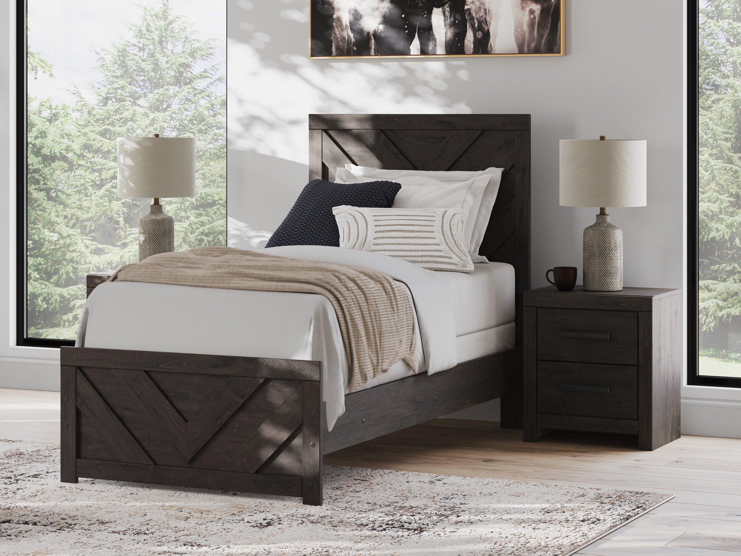Prendonea MDF Panel Bedroom Set
