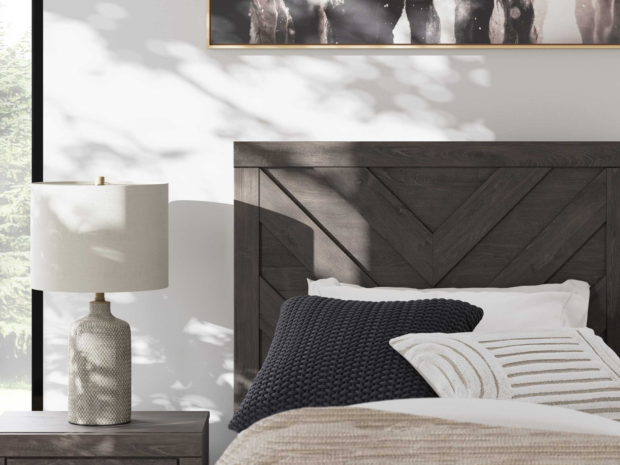 Prendonea MDF Panel Bedroom Set