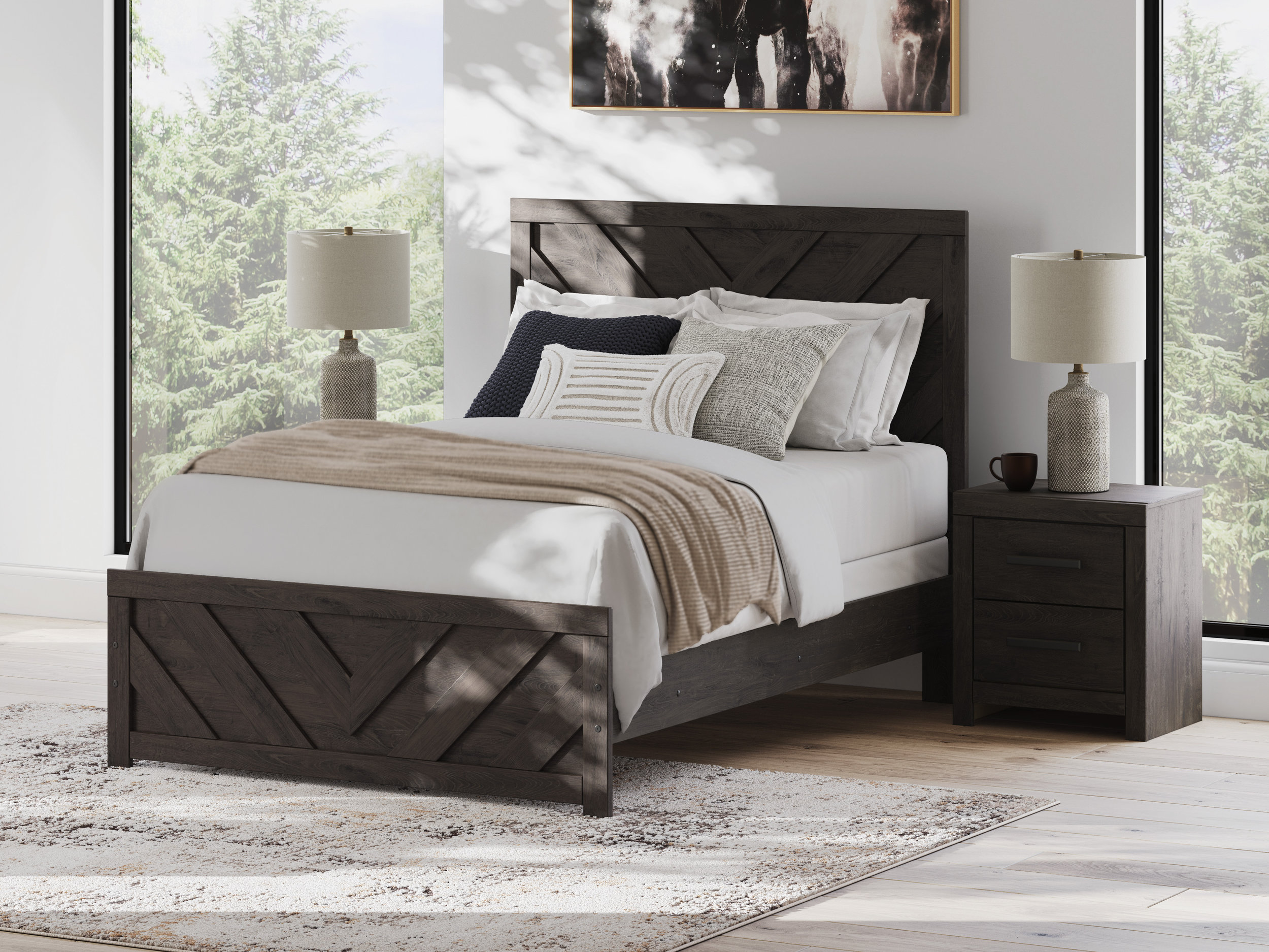 Prendonea MDF Panel Bedroom Set