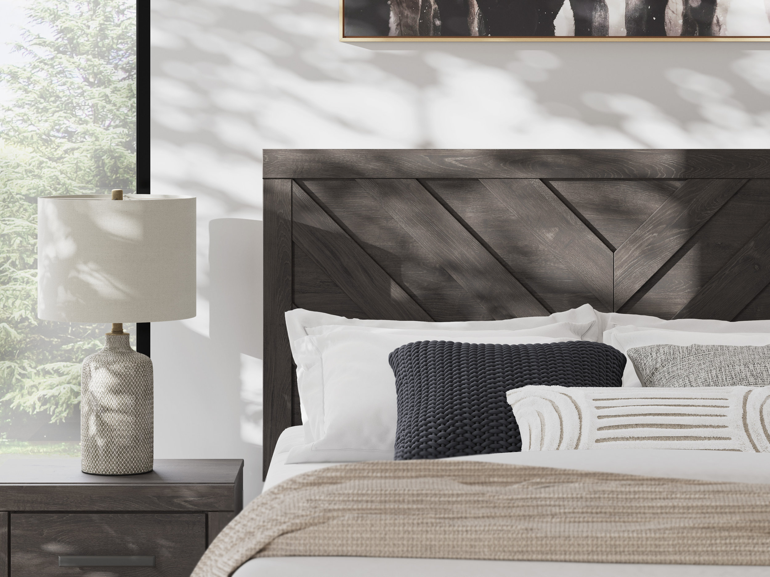 Prendonea MDF Panel Bed, King Size