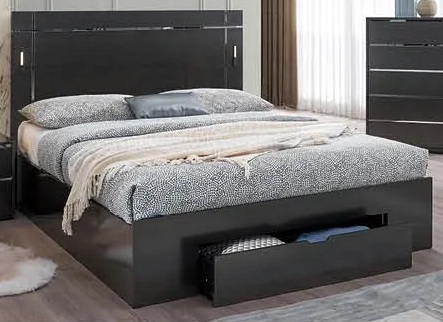 B38 Storage Platform Bedroom Set with LED Light