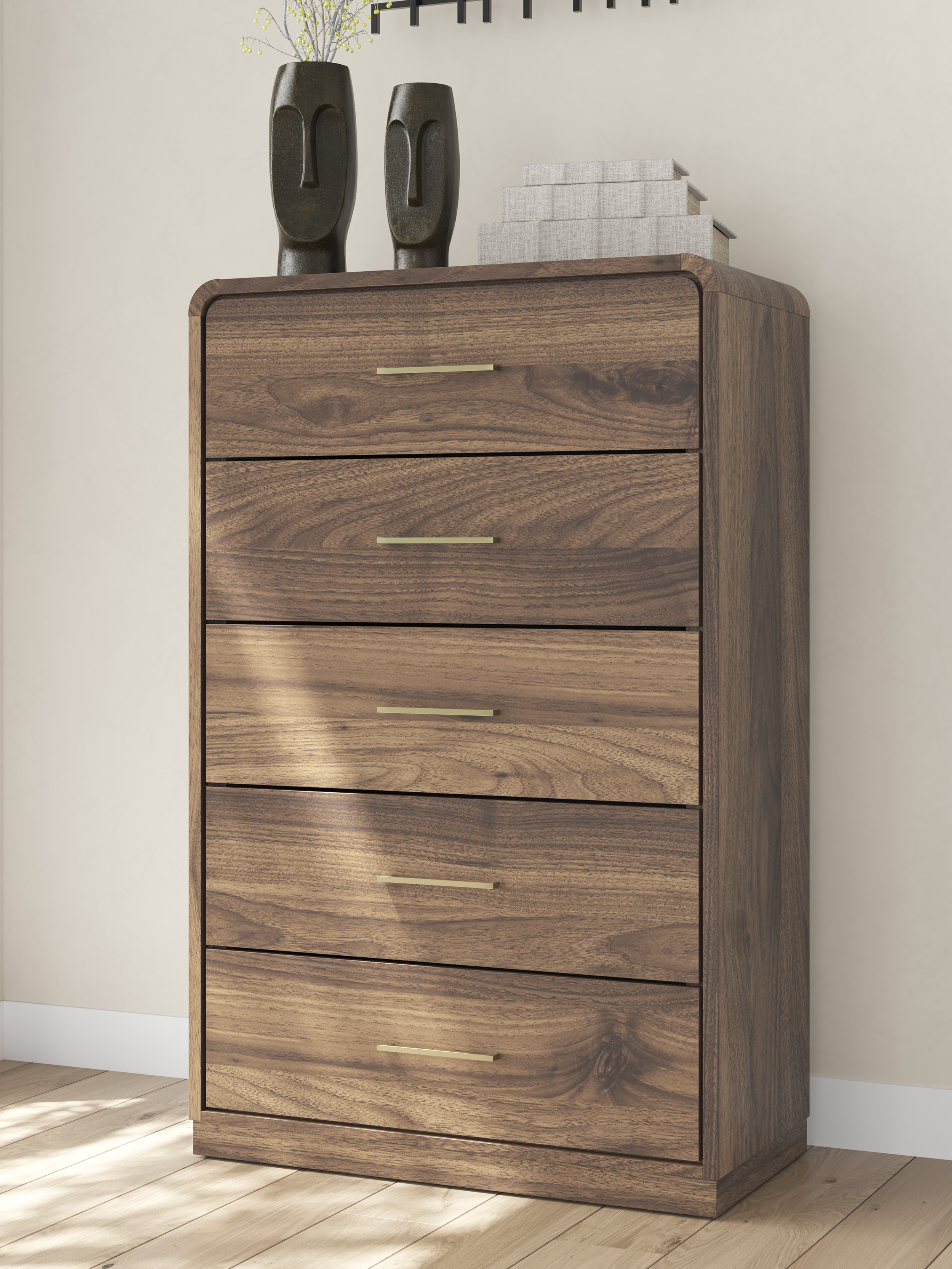 Fortlorn MDF Panel Bedroom Set w/LED Light