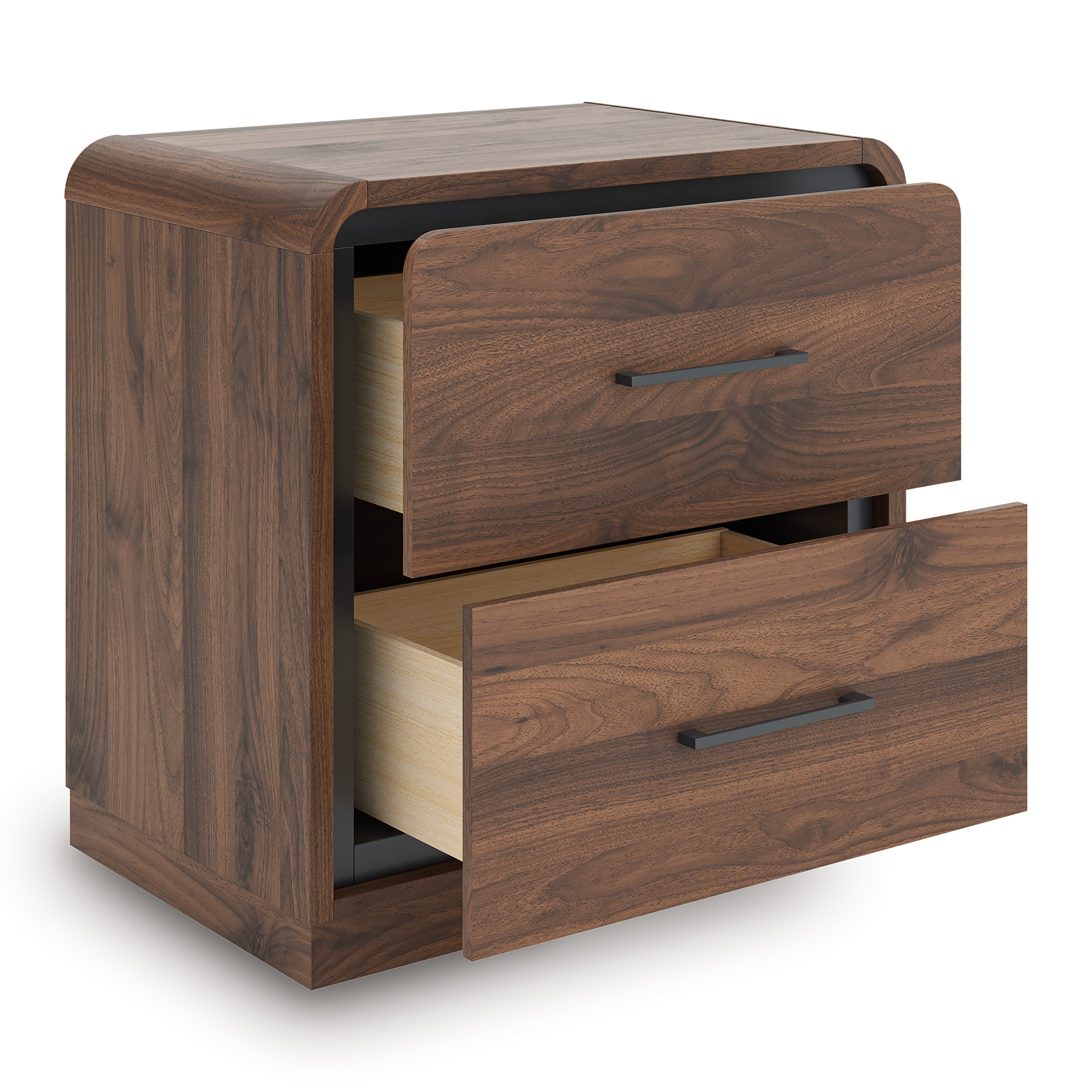 Fortlorn MDF Nightstand w/2 Drawers