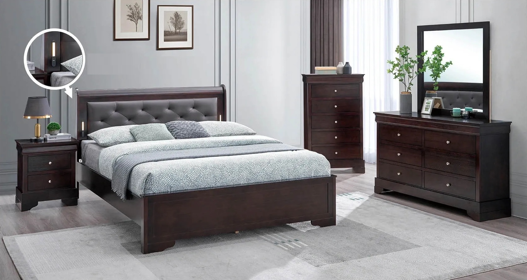 B39 2-Drawer Nightstand