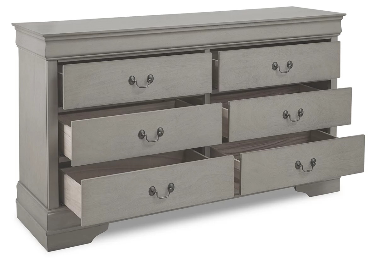 Kordasky Wood Double Dresser w/6 Drawers