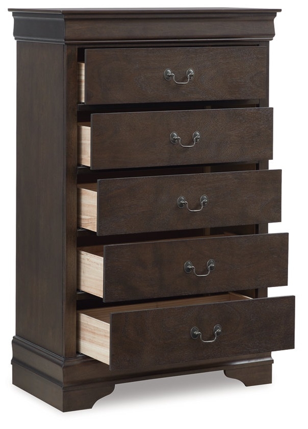 Leewarden Wood Chest w/5 Drawers