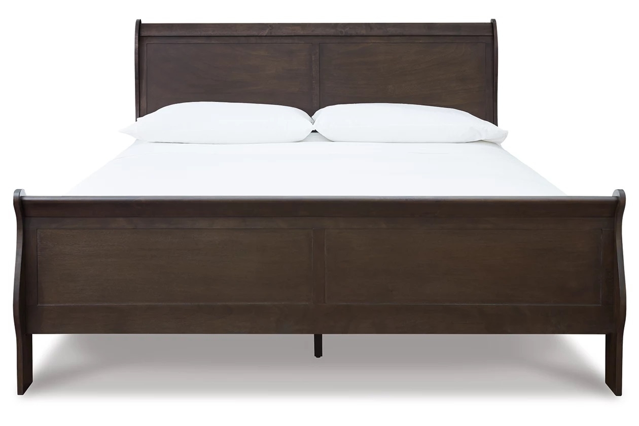 Leewarden Wood Sleigh Bed, King Size
