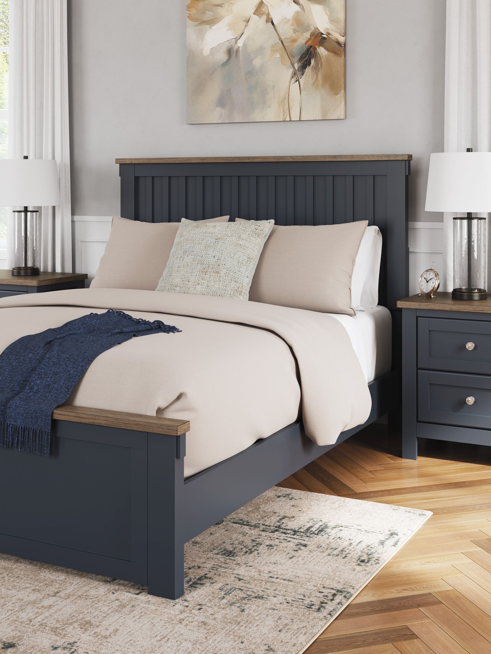 Landocken Wood/MDF Panel Bedroom Set