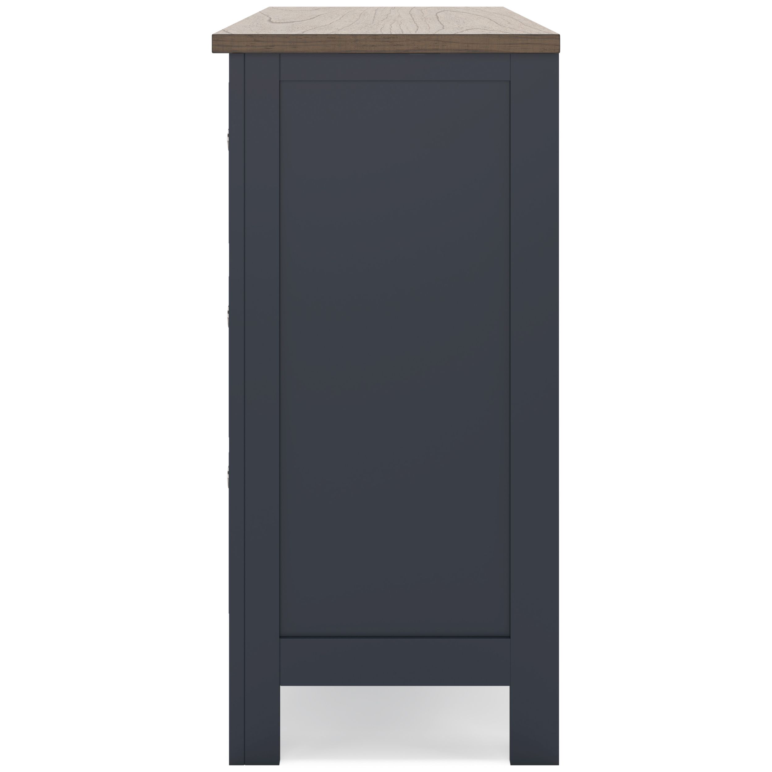 Landocken Wood/MDF Double Dresser w/6 Drawers