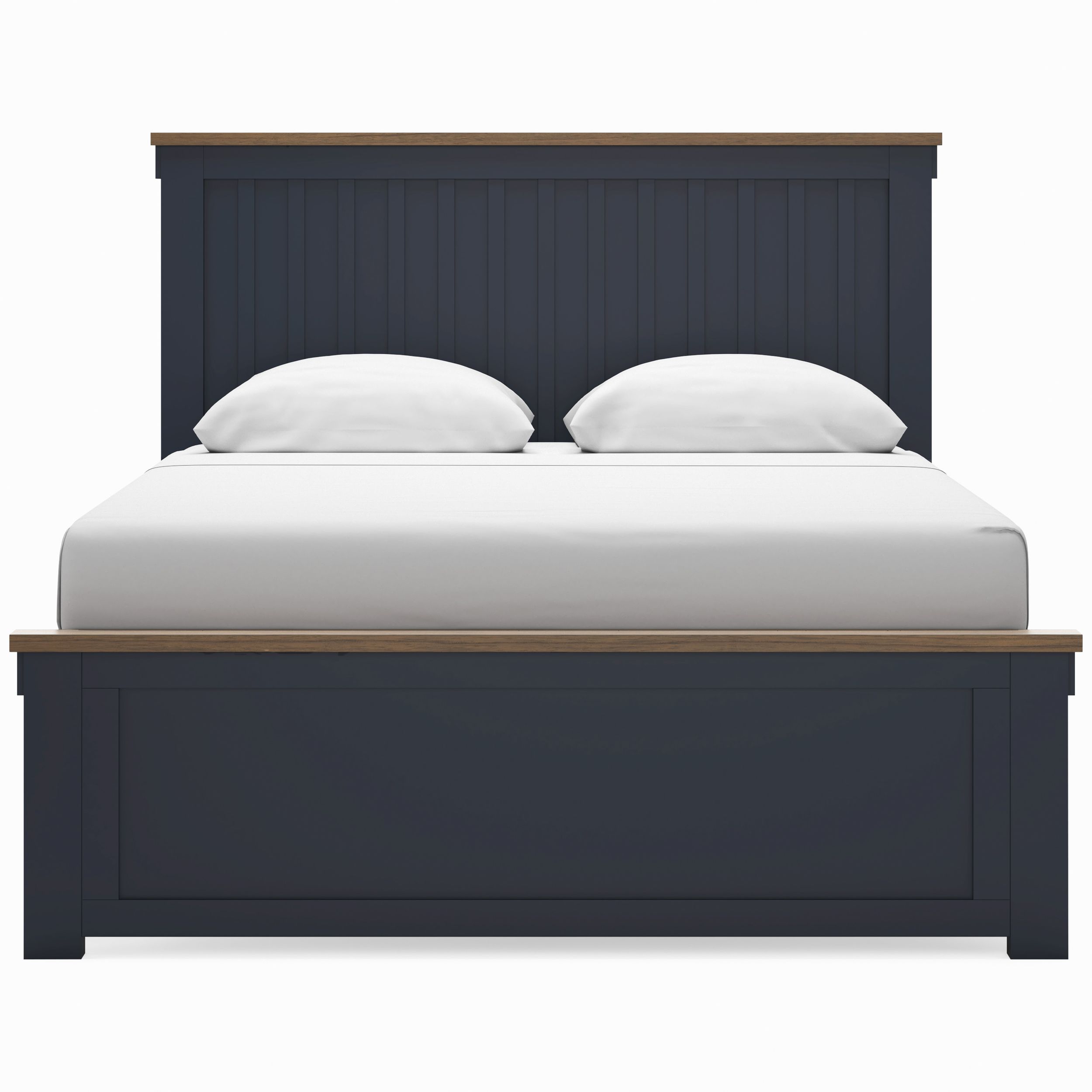 Landocken Wood/MDF Panel Bed, Queen Size