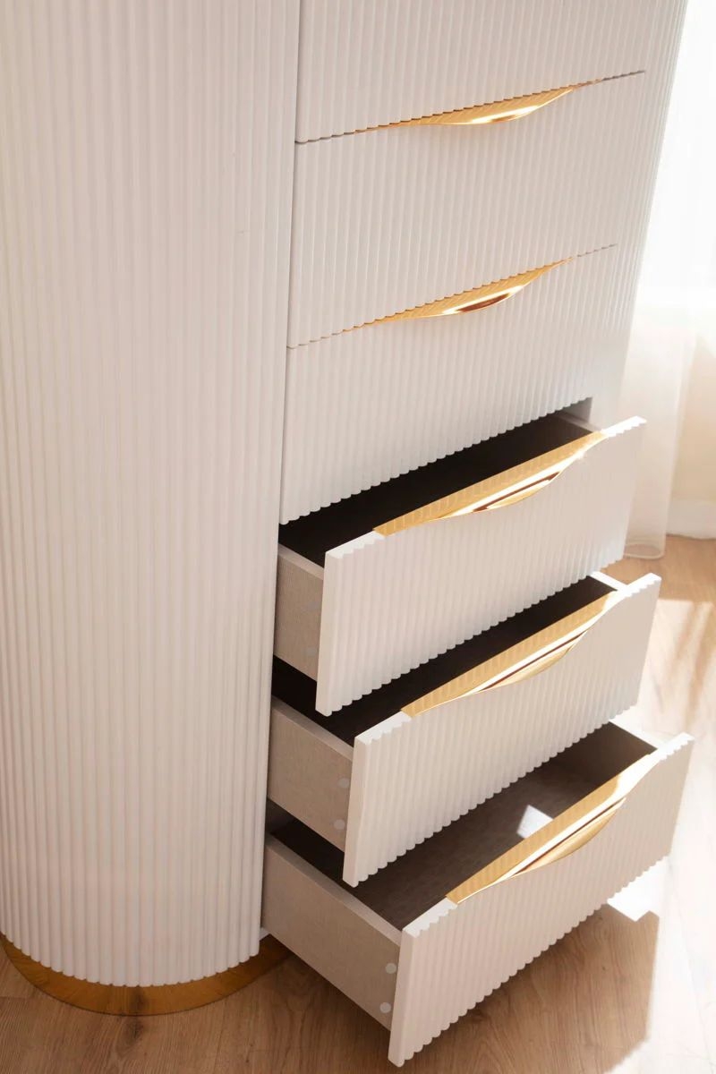 Laura 6-Drawer Wood Veneer Chest
