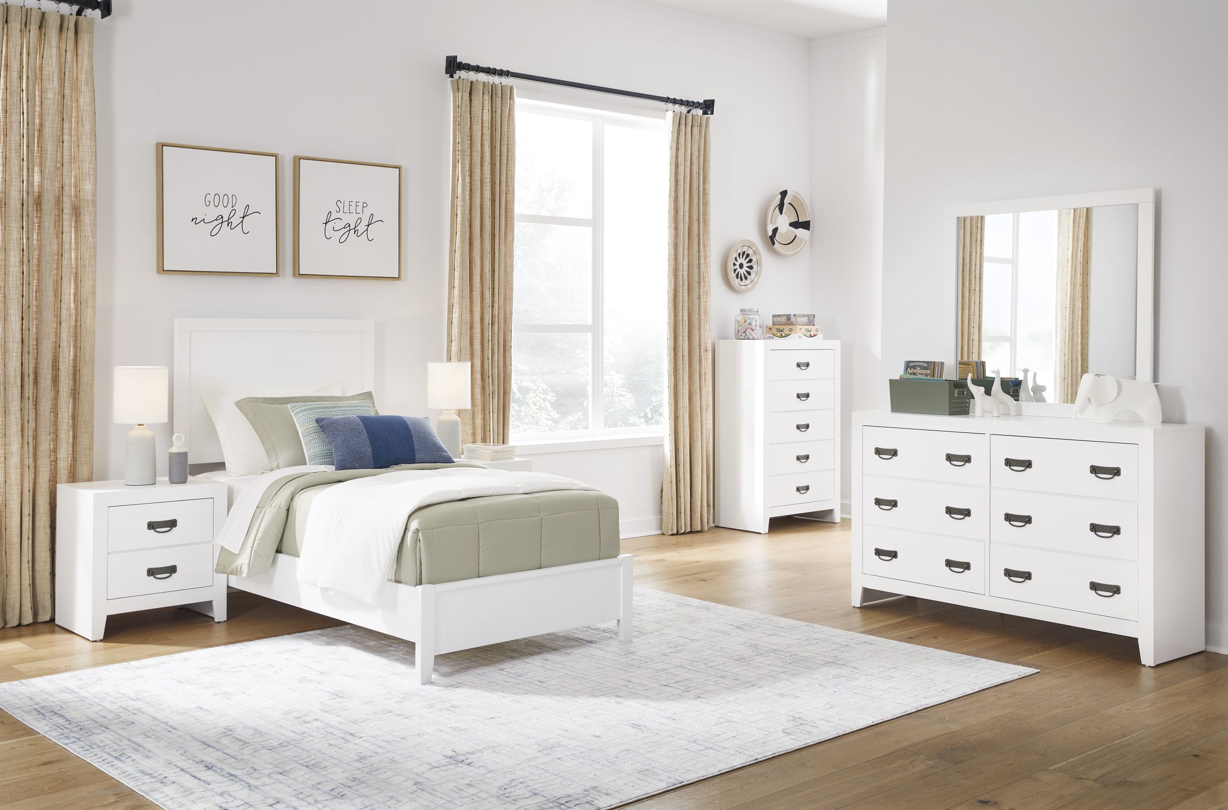 Binterglen MDF/Wood Veneer Panel Bedroom Set