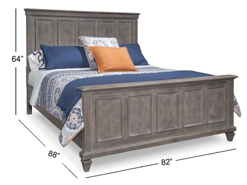 SM Lancaster Wood Panel Bed