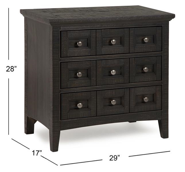 SM Westley Falls Wood Nightstand w/3 Drawers