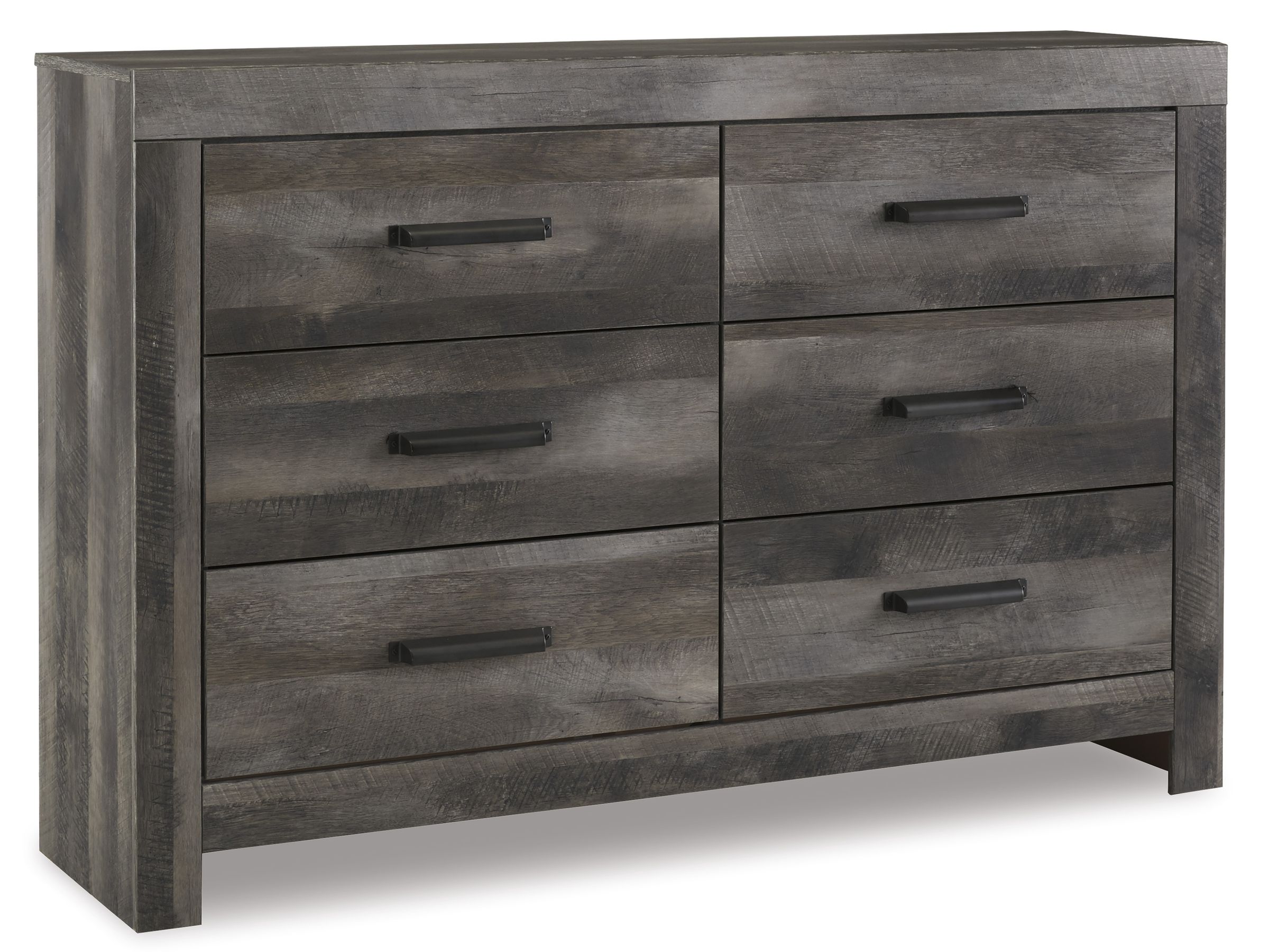 Wynnlow Wood/Faux Leather Poster Bedroom Set