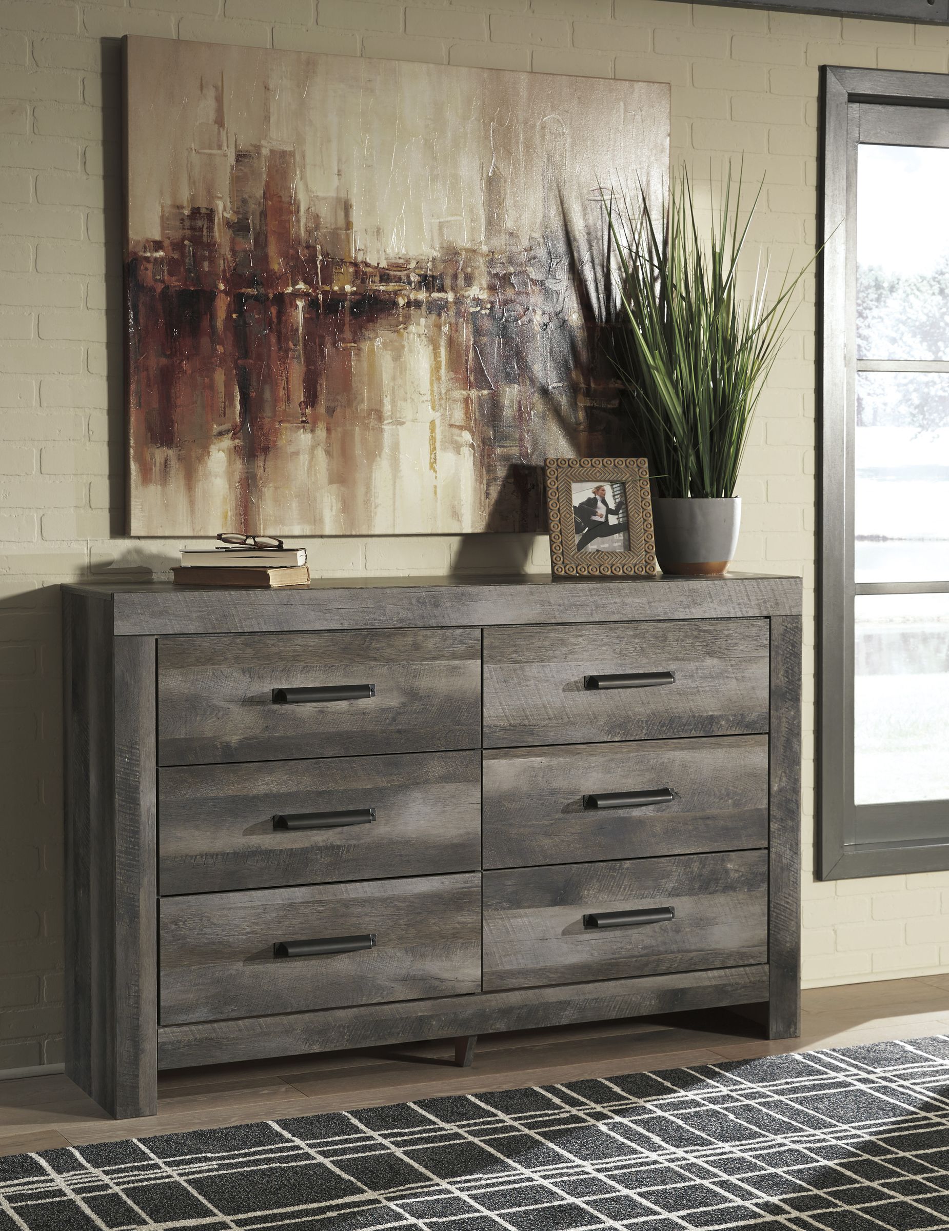 Wynnlow Wood Panel Bedroom Set