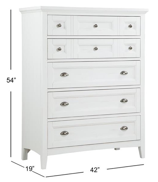 SM Heron Cove Wood Chest w/5 Drawers