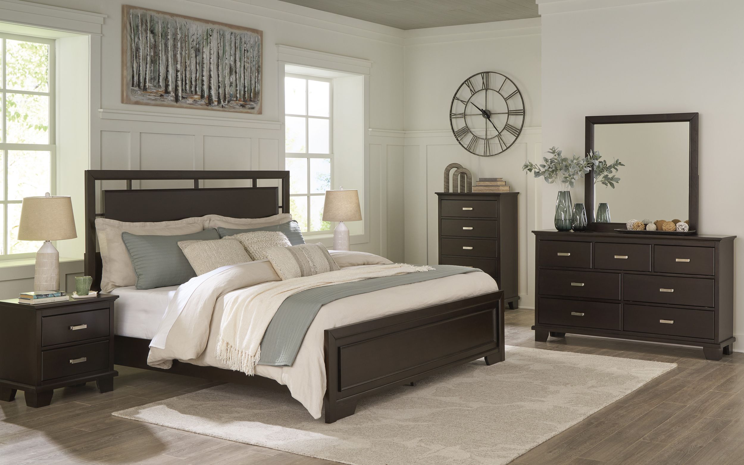 Covetown Wood Panel Bedroom Set