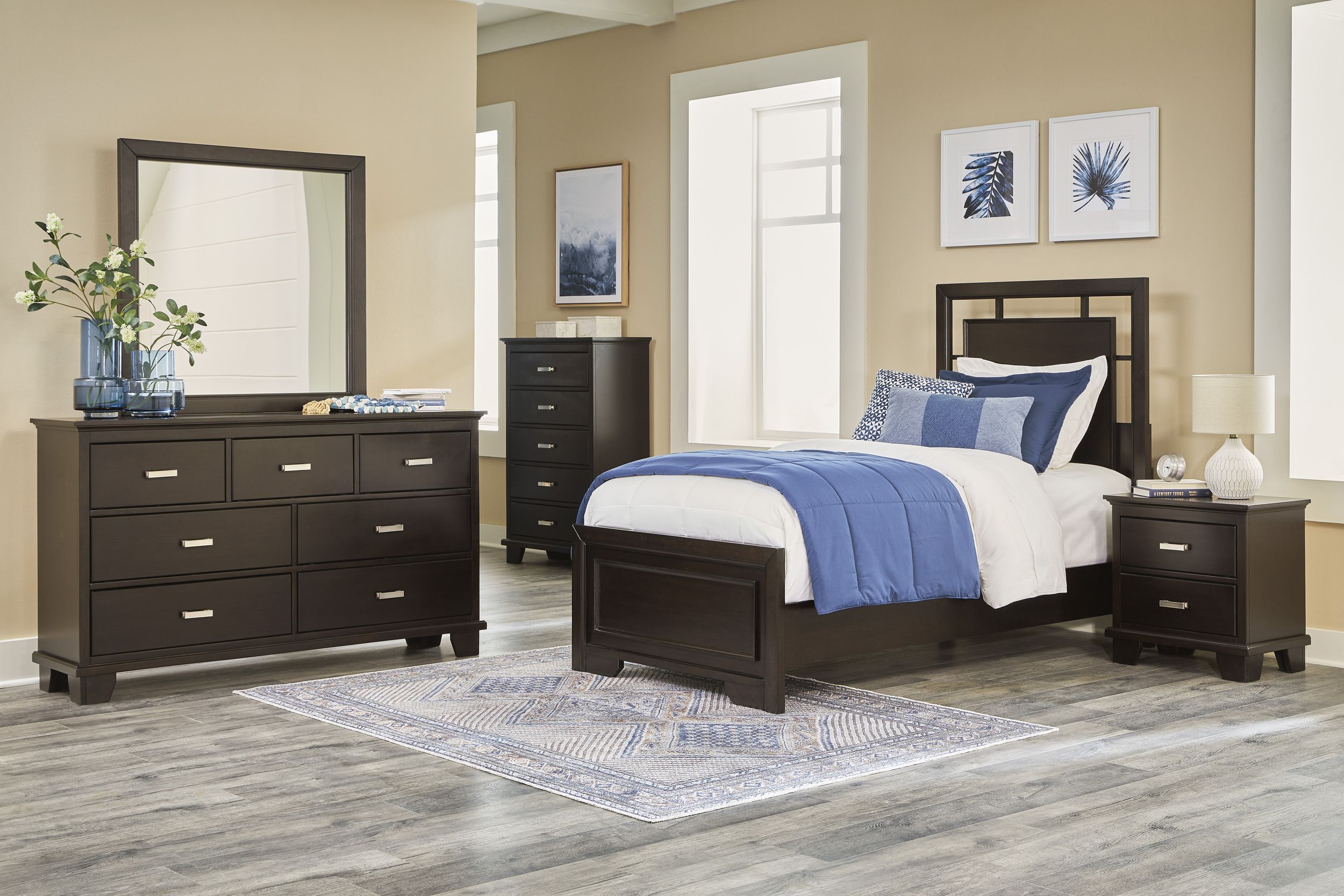 Covetown Wood Panel Bedroom Set