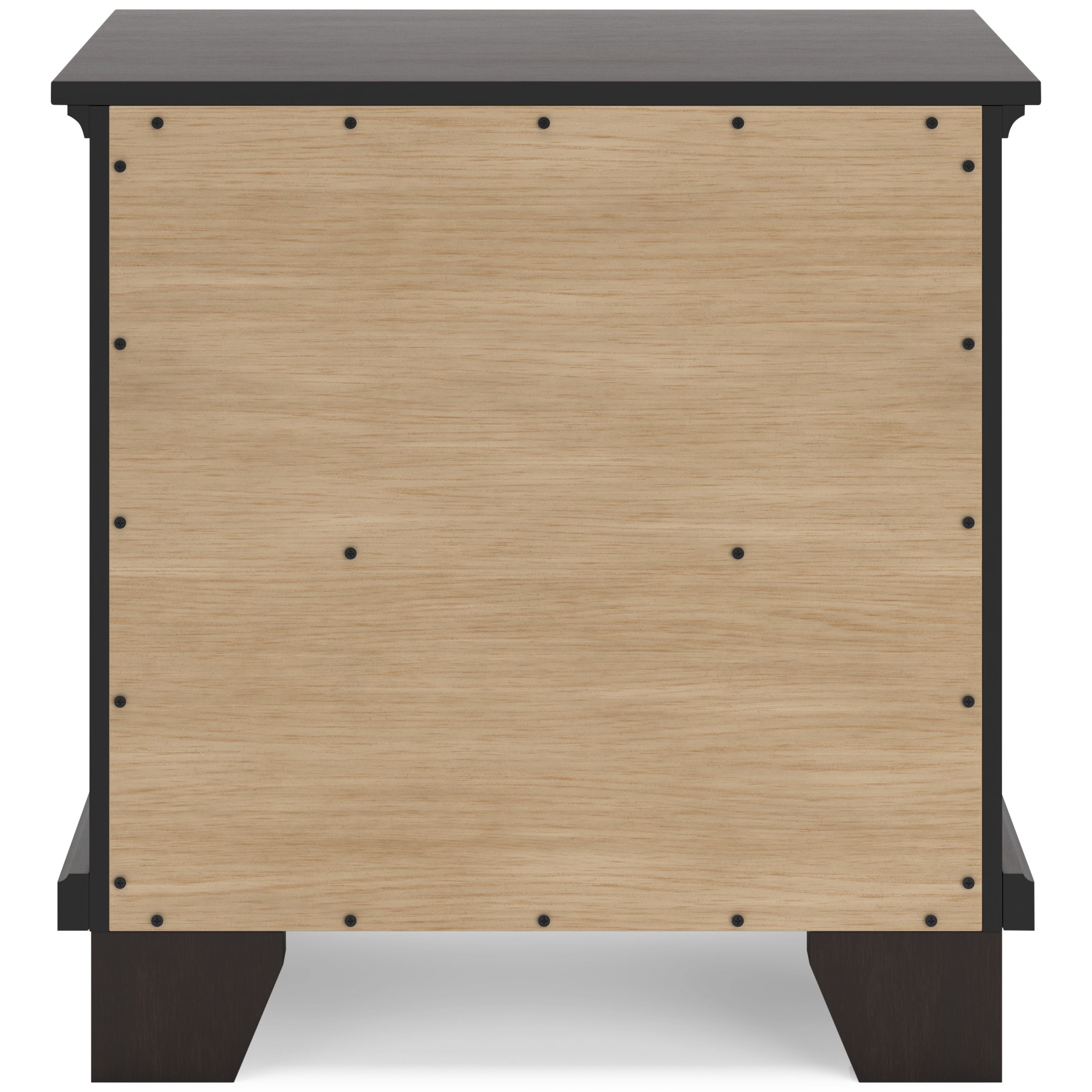 Covetown Wood Nightstand w/2 Drawers