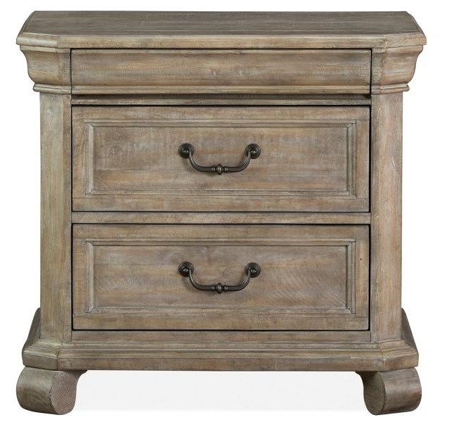 SM Tinley Park Wood Nightstand w/3 Drawers