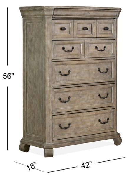 SM Tinley Park Wood Chest w/6 Drawers
