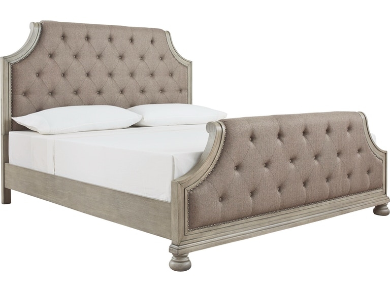 Ashley SM Falkhurst Fabric Upholstered Panel Bedroom Set