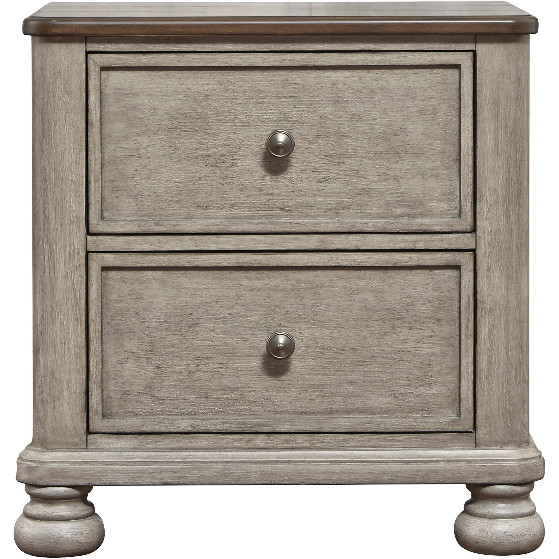 Ashley SM Falkhurst Wood 2-Drawer Nightstand