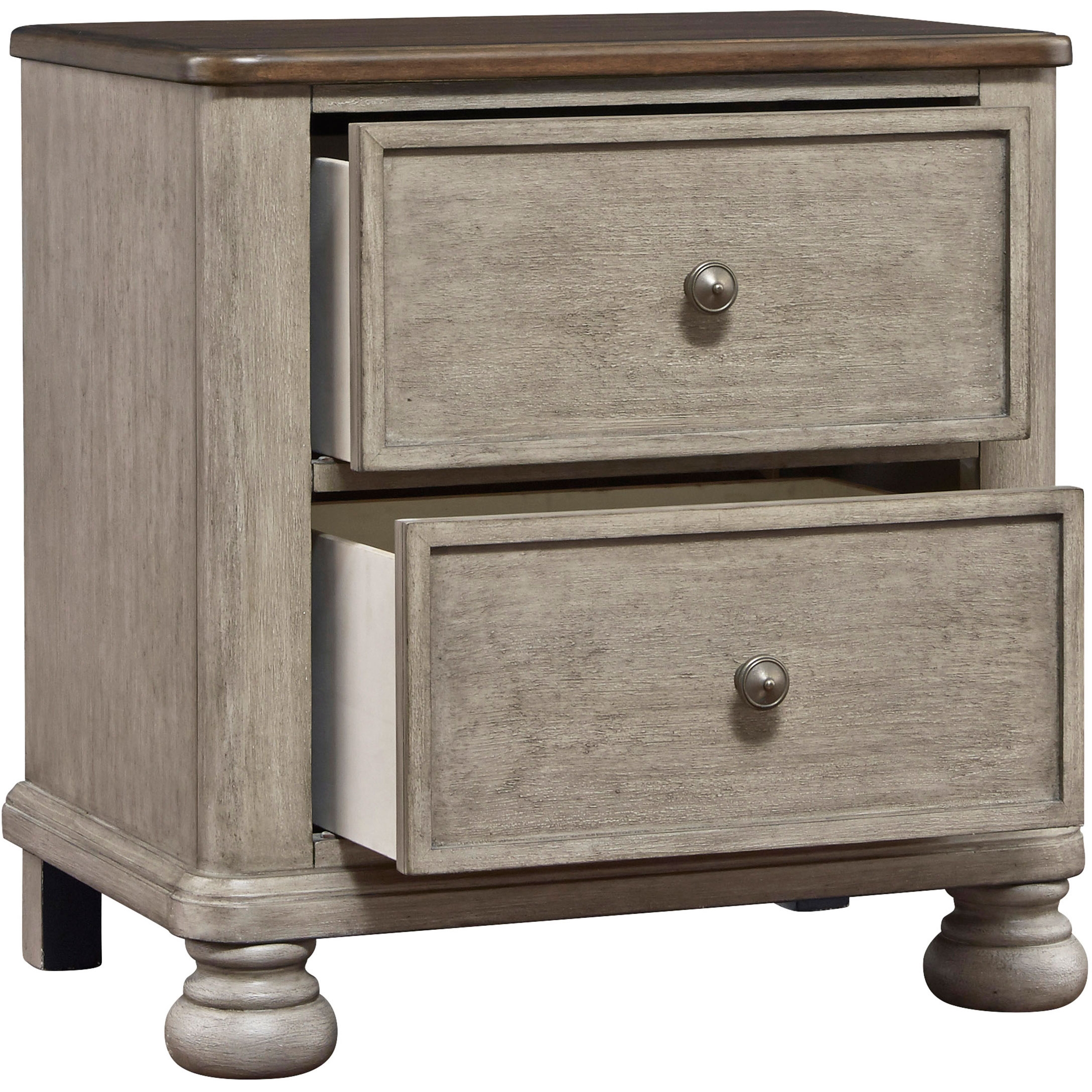 Ashley SM Falkhurst Wood 2-Drawer Nightstand