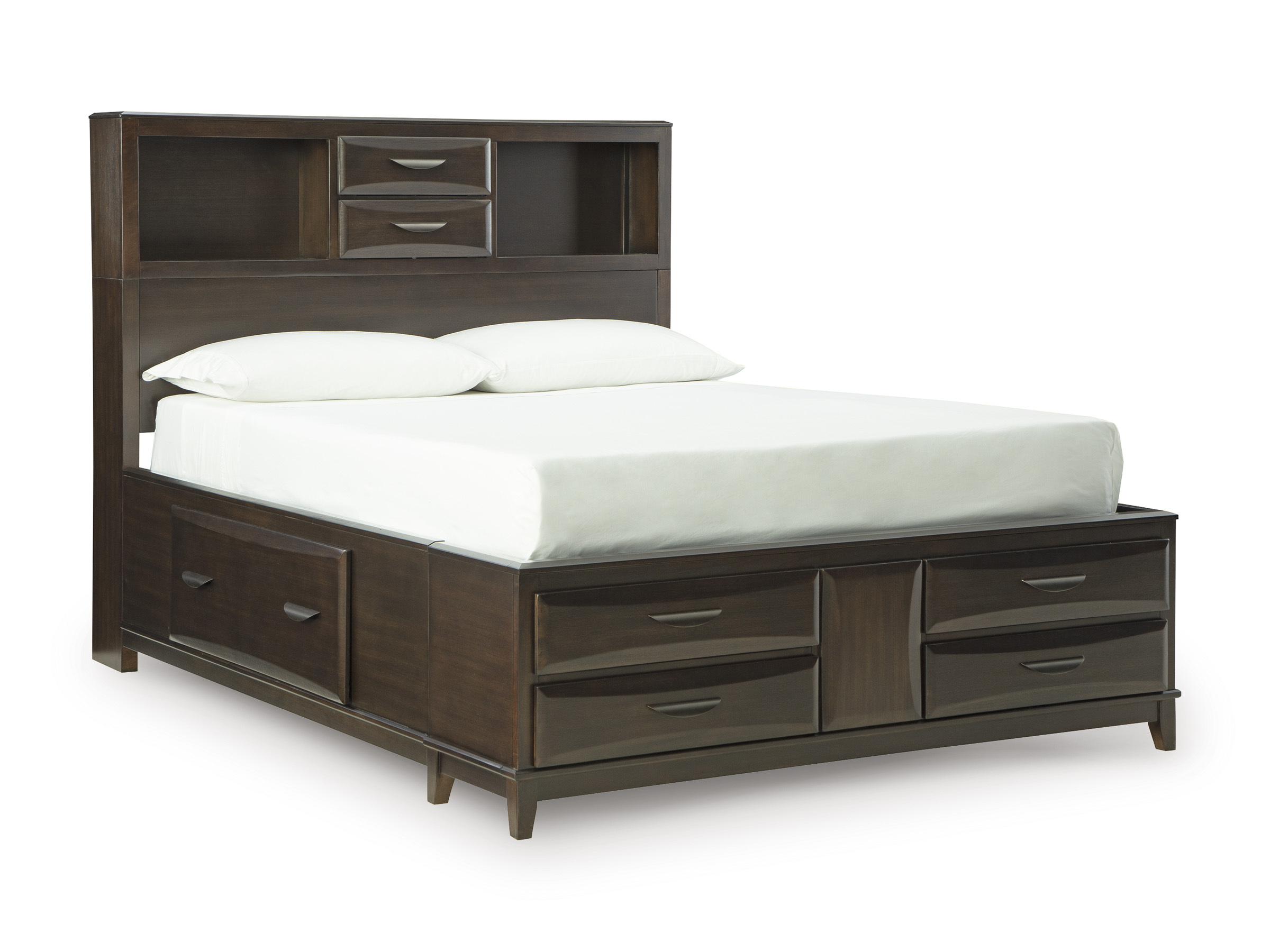 Vanmore Wood Platform Storage Bed, Full Size