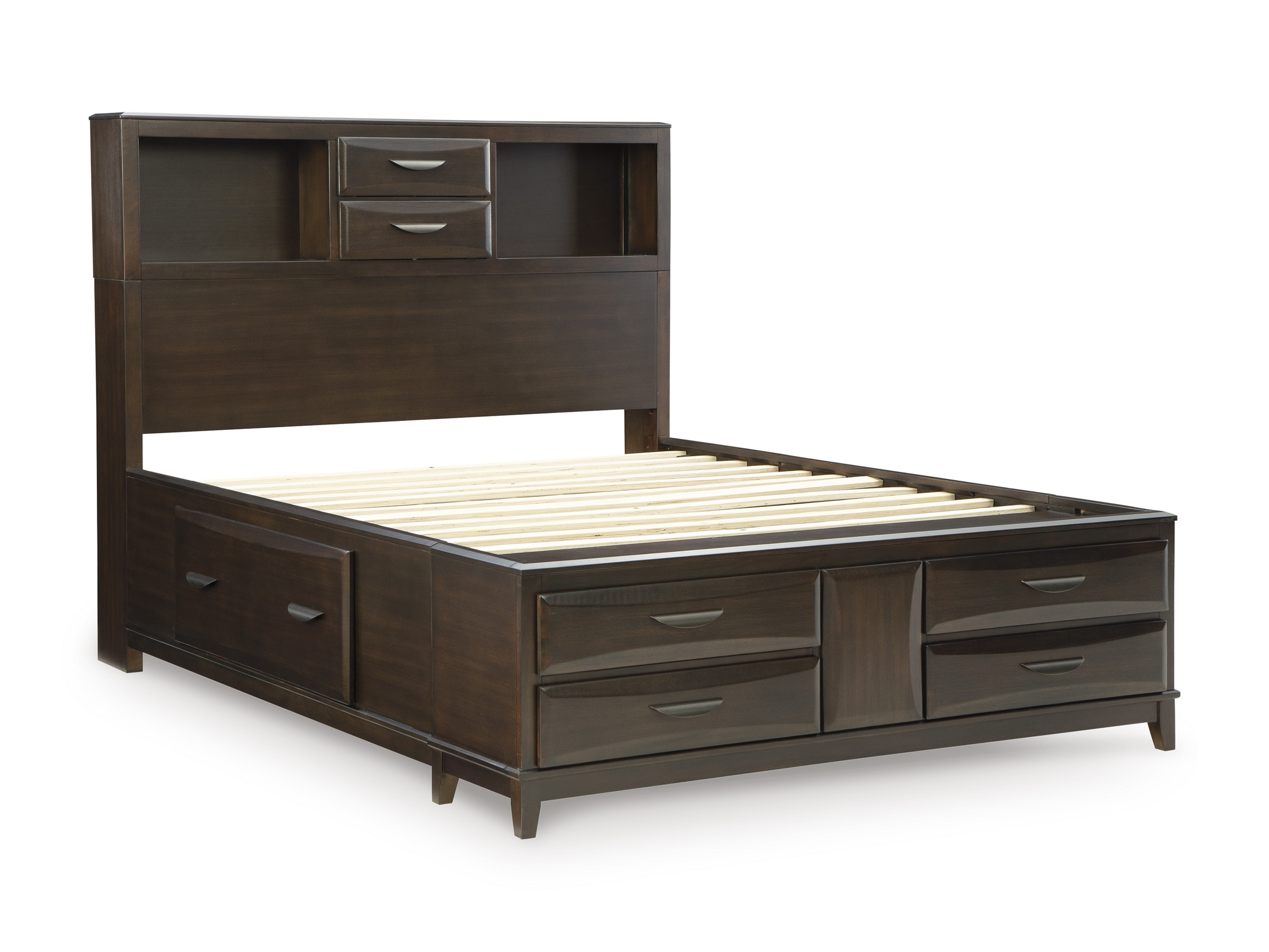 Vanmore Wood Platform Storage Bed, King Size
