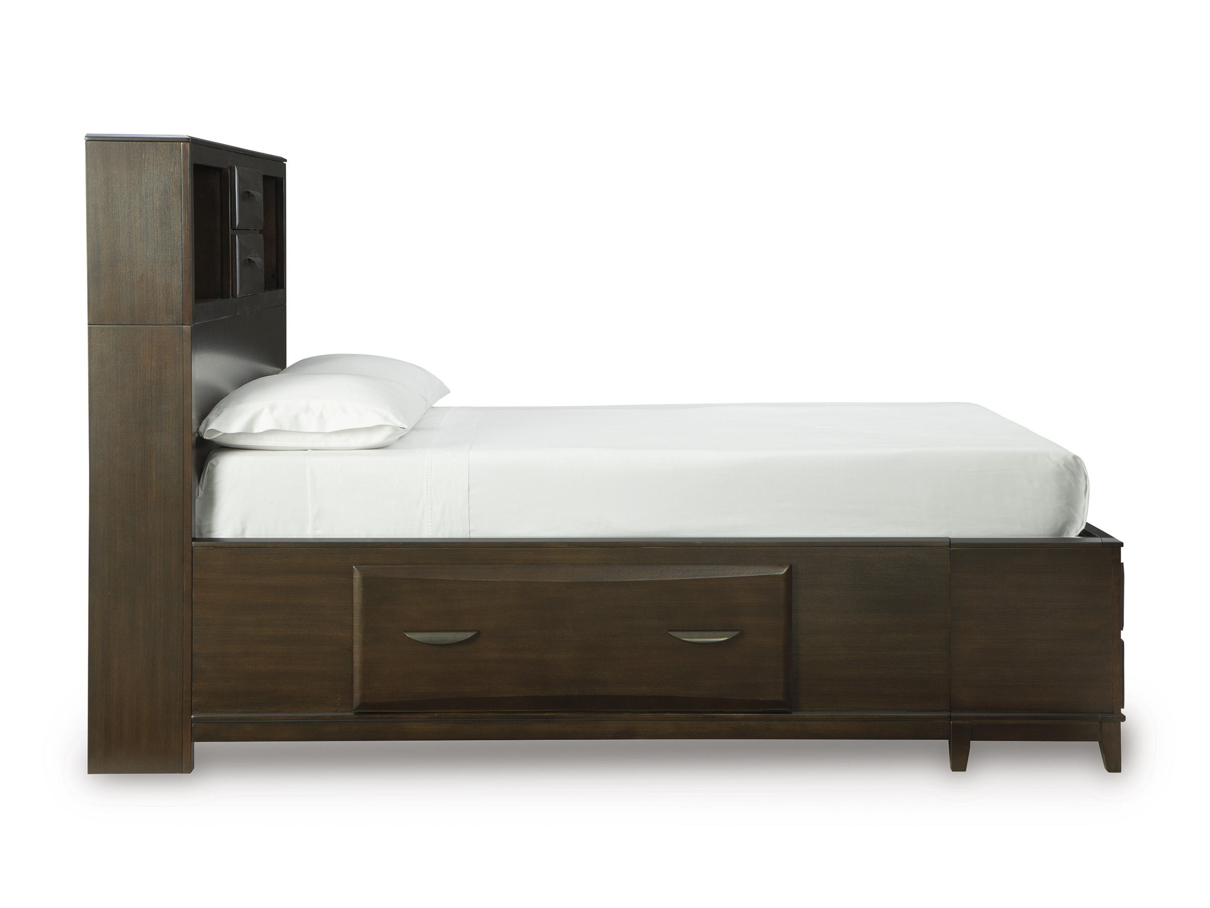 Vanmore Wood Platform Storage Bed, Queen Size
