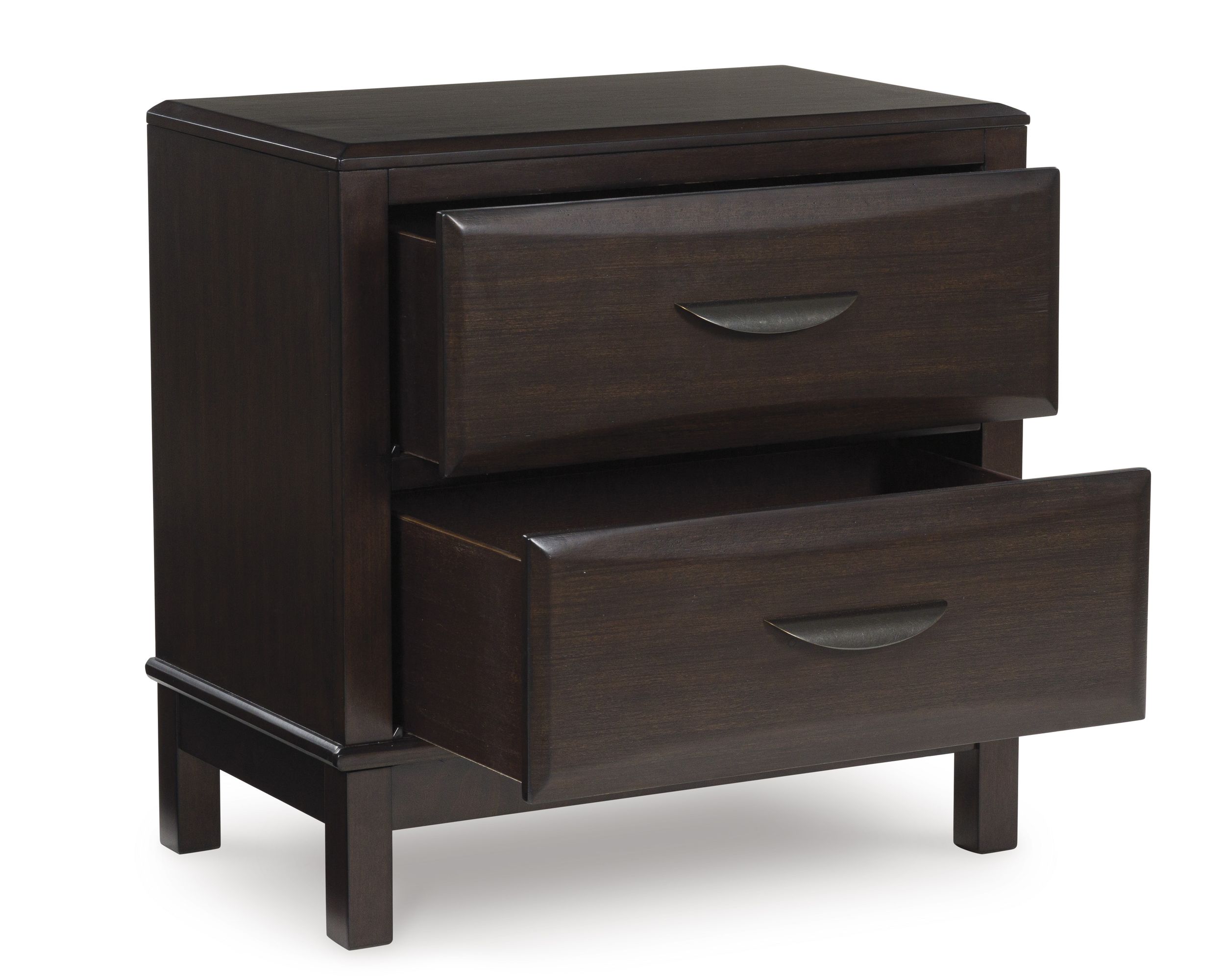 Vanmore Wood Nightstand w/2 Drawers