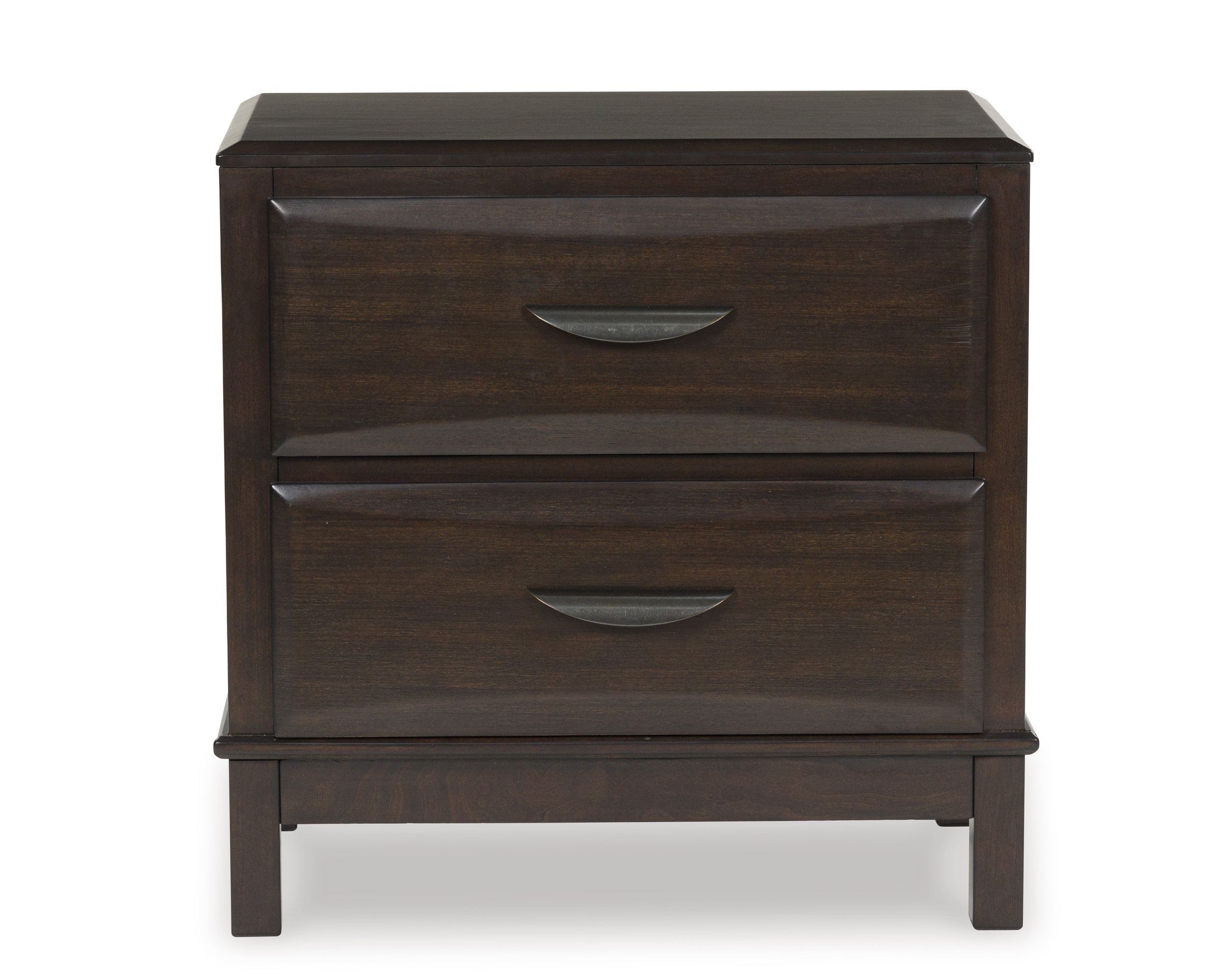 Ashley Vanmore 2-Drawer Nightstand in Rich Merlot