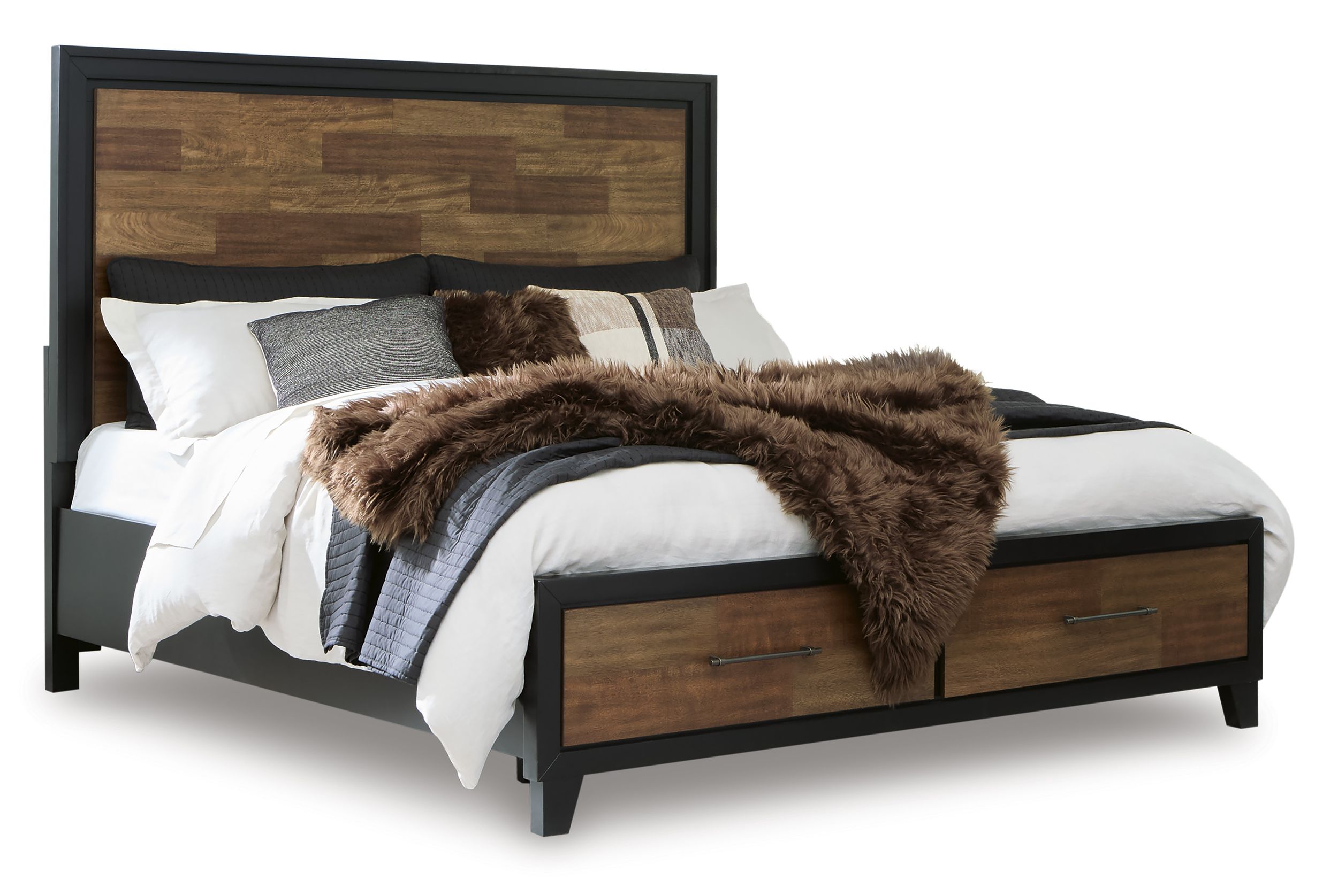 Kraeburn Wood Panel Storage Bed