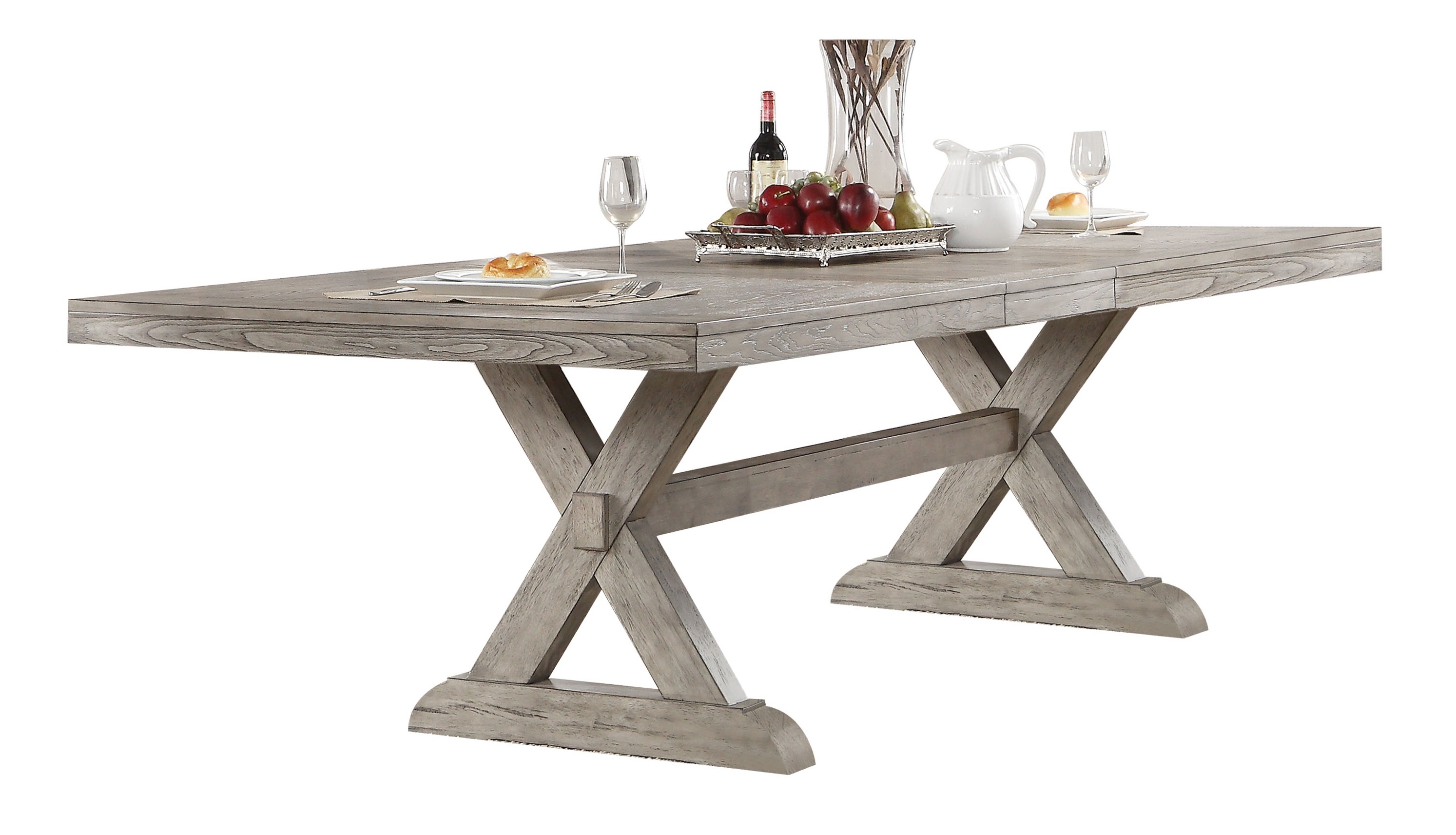 Rocky Wood Extendable Dining Room Set