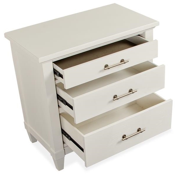 SM Lola Bay Wood Nightstand w/3 Drawers