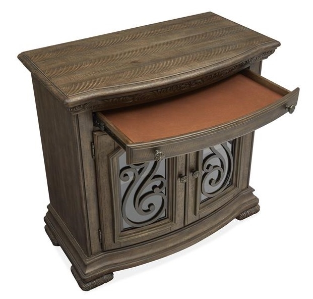 SM Durango Wood 2 Doors Bachelor Chest w/USB Charger