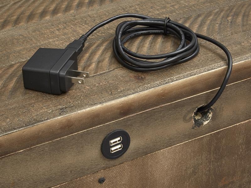 SM Durango Wood 2 Doors Bachelor Chest w/USB Charger