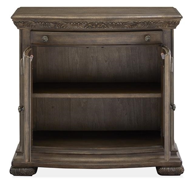 SM Durango Wood 2 Doors Bachelor Chest w/USB Charger