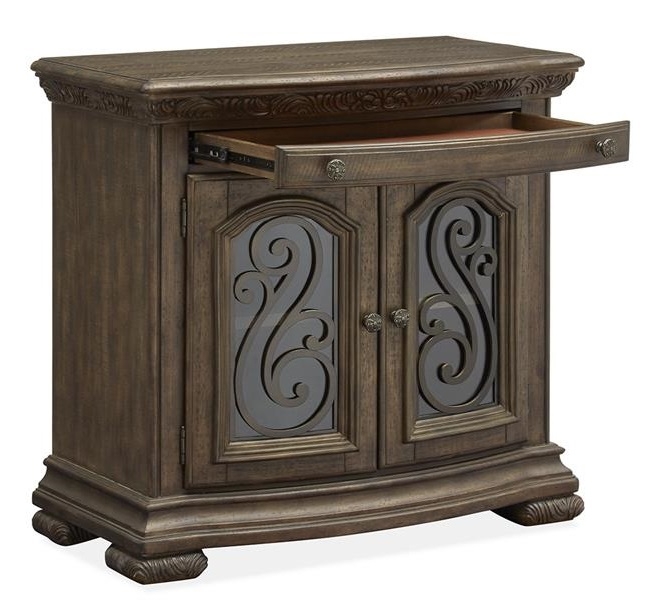 SM Durango Wood 2 Doors Bachelor Chest w/USB Charger