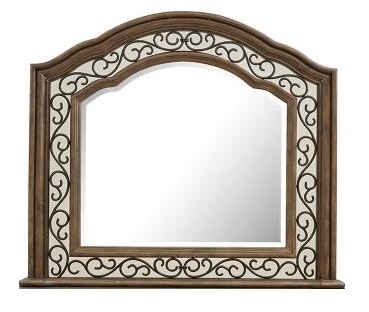 SM Durango Wood/Metal Bedroom Mirror