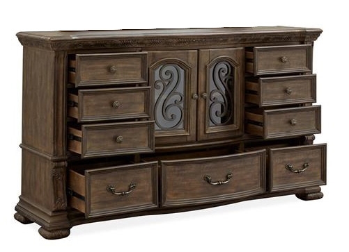 SM Durango Wood Dresser w/9 Drawers & 2 Doors