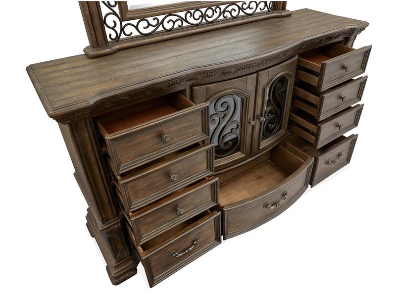 SM Durango Wood Dresser w/9 Drawers & 2 Doors