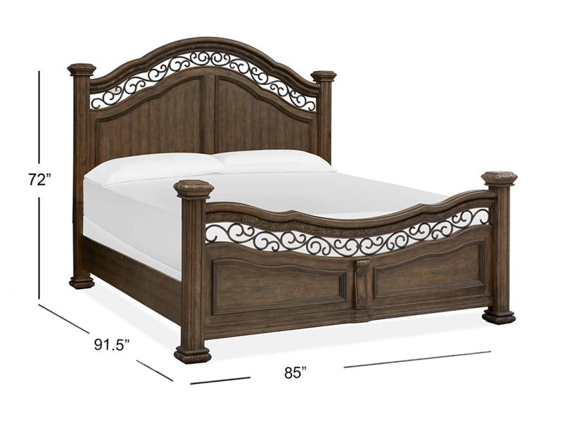 SM Durango Wood Panel Bed, King Size