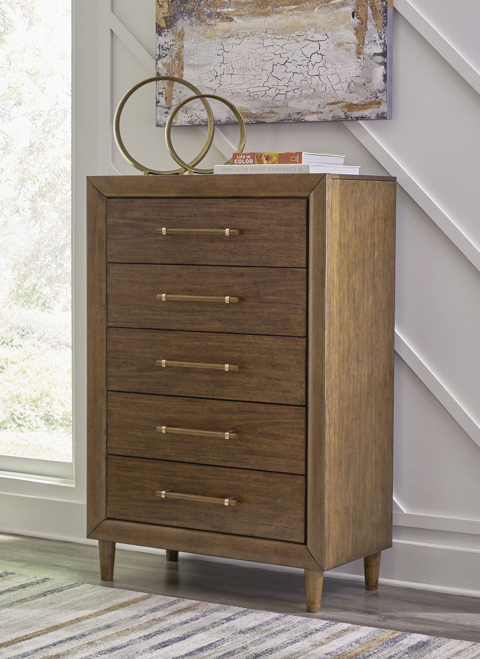 Lyncott Fabric/Wood Upholstered Panel Bedroom Set