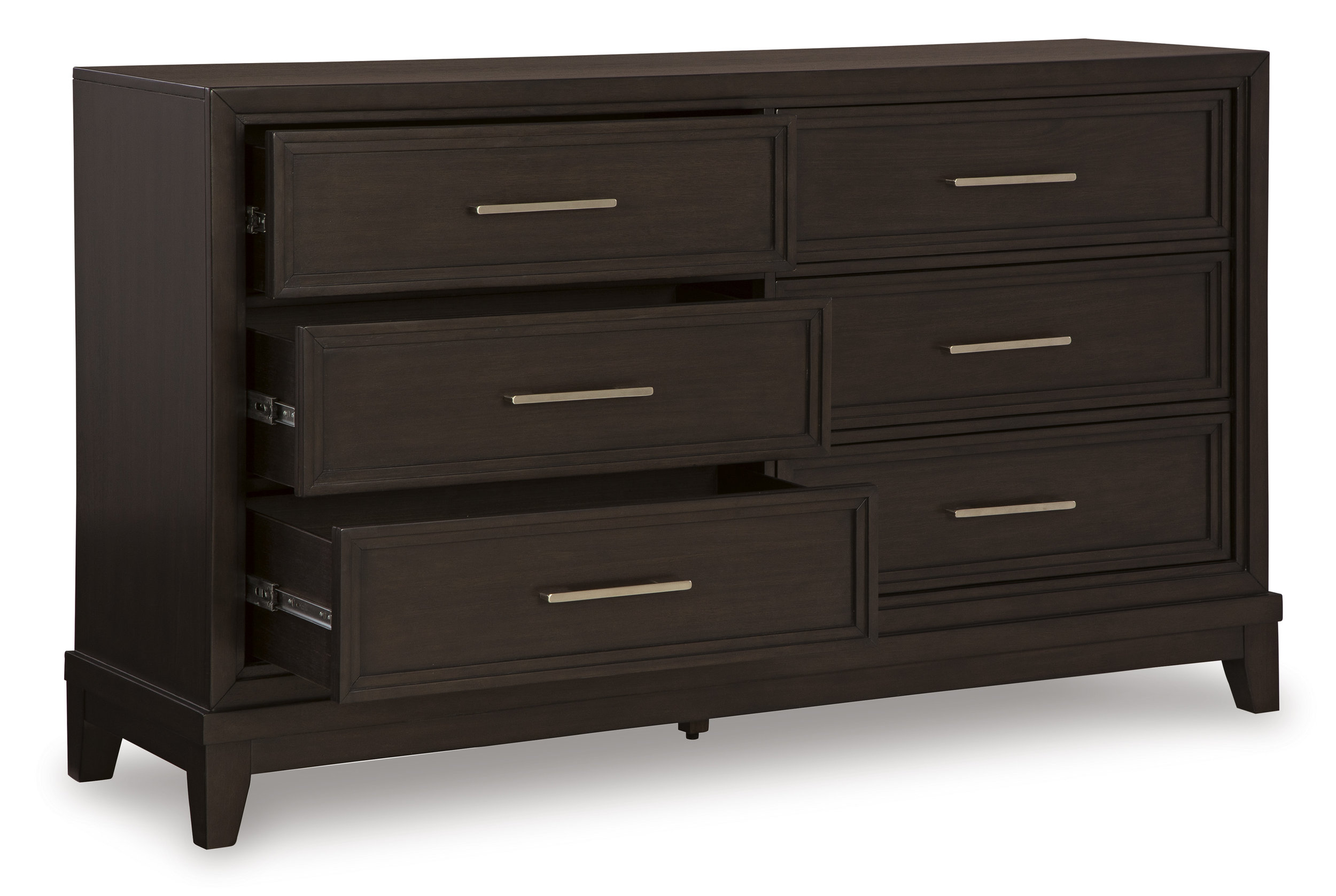 Neymorton Wood Double Dresser w/6 Drawers