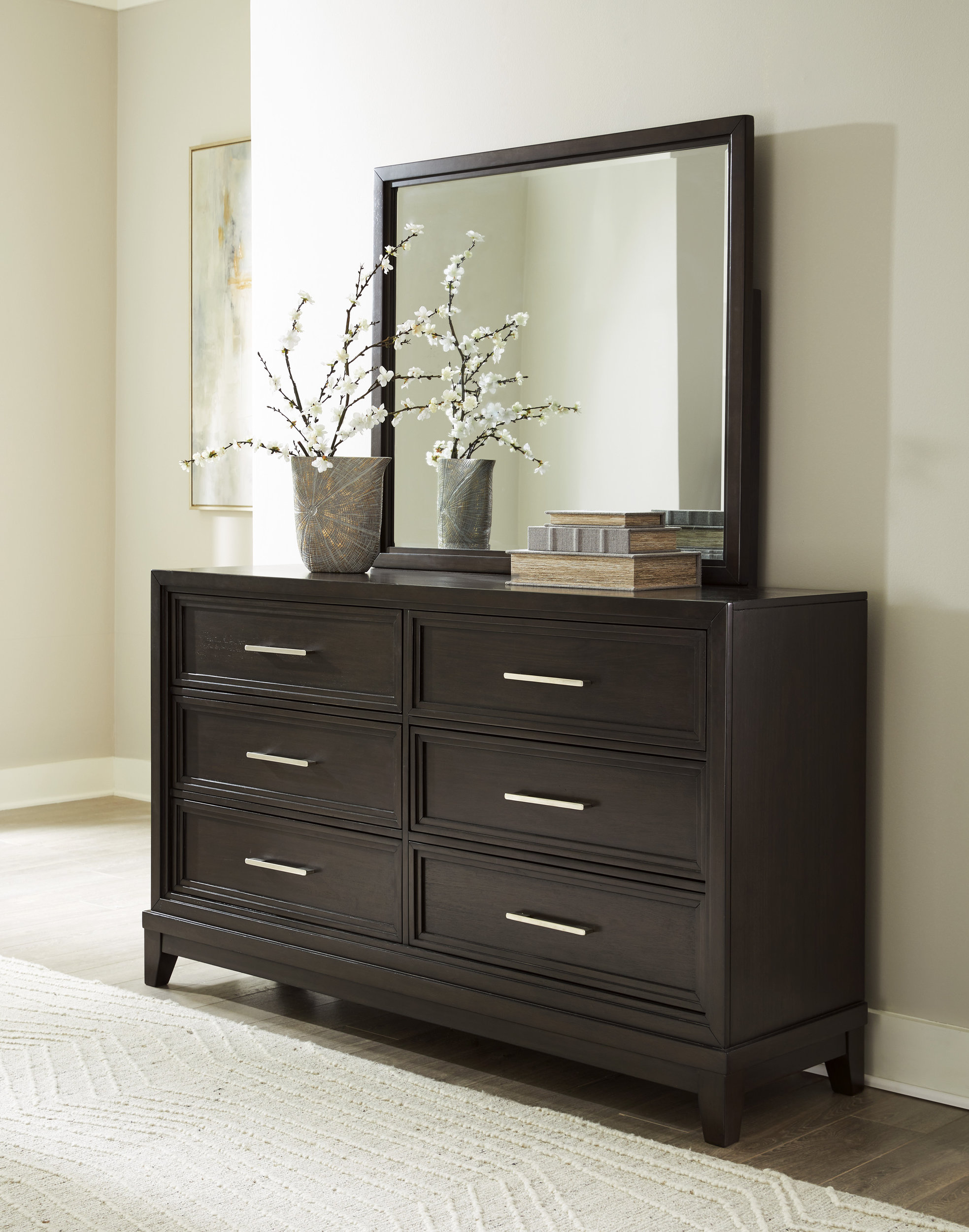 Neymorton Polyester/Wood Panel Bedroom Set